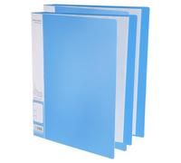 M&G 60-Pocket Binder with PP Plastic Sleeves A4(Blue), 2 Pack Art Portfolio Wide Folder with Clear Sheet Protectors, Display 120 Pages for Organizing Documents, 310x255x36mm
