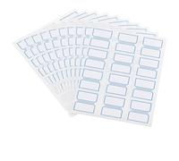 M&G 600 Pcs Name Tag Stickers, Name Labels Stickers Waterproof Adhesive Labels Blank for Stuff-Daycare Supplies Bottle Clothes Fabric Folder Office Camp, 24x27mm, Blue White
