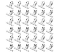 M&G 72Pack Binder Clips, 29mm Stainless Steel Small Hinge Paper Clip Metal Hinge Clamps for DIY Crafts, Paintings, Drawings, Photos Home Office Supplies