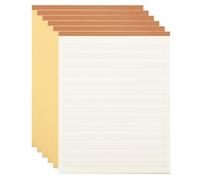 M&G 7x10 Note Pads, 6 Pack B5 Legal Pads 70 Sheets Notepads Writing Pad English College Ruled Lined Memo Paper Tablet for Work Writing Note Taking English