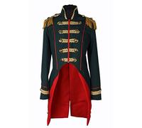 M&G Atelier Soldier Napoleon Jacket Carnival Costume Uniform Fancy Dress Theatre Party Frock Top Black, blue, 48