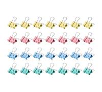 M&G Binder Clips 15mm/0.6 Inch, 60 Pcs Small Binder Paper Clip Bag Clips Pocket Clip Office Supplies for Organizing Documents and Papers, Mix Colors