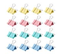 M&G Binder Clips 32mm/1.28 Inch, 24 Pcs Small Binder Paper Clip Bag Clips Pocket Clip Office Supplies for Organizing Documents and Papers, Mix Colors