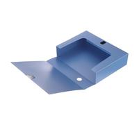 M&G File Organizer Box, Blue A4 Plastic Storage File Boxes File Folder Document Boxes Cabinet Archives Cases Boxes with Lid for Bank Office Home, 12.6 x 9.37 x 2.95 Inch