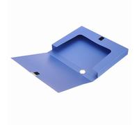 M&G File Organizer Box, Blue A4 Plastic Storage File Boxes File Folder Document Boxes Cabinet Archives Cases Boxes with Lid for Bank Office Home, 12.48 x 9.41 x 1.38 Inch
