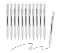 M&G Gel Pen Medium Point 0.5mm, 12 Pack Quick Dry Smooth Retractable Black Gel Ink Rollerball Pen for Home Office Writing Note Taking Journaling Business, Style 11