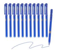 M&G Gel Pen Medium Point 0.5mm, 12 Pcs Smooth Blue Gel Ink Rollerball Pen for Home Office Writing Note Taking Journaling Business, Style 4