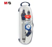 M&G Metal Geometry Compass Set with Universal Adapter and Storage Case, Maximum Diameter 36 cm, Professional Drafting Compass for School, Math, and Technical Drawing