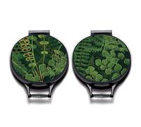 M & G Mustard & Gray Countryside Hob Covers - Set of 2 | 37cm Round | Compatible with AGA, Heritage & Stanley Cookers | Heat-Resistant Pads | Chefs kitechen Accessories (Forest Ferns)