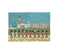 M & G Mustard & Gray London Changing of the Guard Autumn 100% Cotton Tea Towel - Printed in the UK