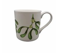 M & G Mustard & Gray Mistletoe 380ml Mug