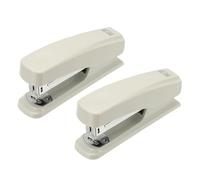 M&G Office Desktop Stapler, 25 Sheet Capacity Basic Staplers Jam Free Standard Stapler Office Accessories Supplies with Two Binding Modes for Home Office Classroom, Gray, 2 Pcs