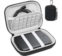 M.G.R.J® Hard Drive Case for Toshiba Canvio Series External Hard Drives (1TB-5TB), Shockproof & Water Resistant, Black-Grey