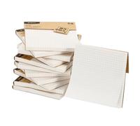 M&G Sticky Notes 3 x 3 Inch, 12pcs Note Pads Sheets Self-Stick Strong Sticking Power for Home Office Classroom Books Papers Notebook, White Square Grid