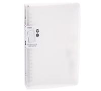 M&G Telescoping Binder Notebook, A4 30 Holes Spiral Ring 60 Sheets Notepaper Refillable Ring Binder with Frosted Cover for Office Home, Horizontal Lines