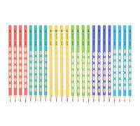 M&G Wooden Triangular Pencils, 24 Pcs 2B Graphite Round Pencils for Classroom Teacher Office Supplies, Multicolor