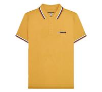Lambretta Mens SS25 Triple Tipped Polo Shirt - Gold - Gold - M