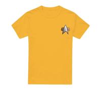 (M, Gold) Star Trek Mens Deep Space Nine Engineering Emblem T-Shirt