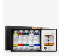 M. Graham : Artists' Oil Paint : 37ml : Set of 5 Colours & 2 Mediums