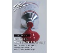 M. Graham Intermediate 10-Color Watercolor Paint Set, 1/2-Ounce Tube