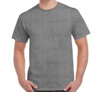 (M, Graphite Heather) Gildan Adults Unisex Heavy Cotton T Shirt