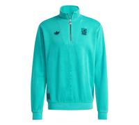 (M, Green) Adidas Mens Terrace Icons Liverpool FC Half Zip Top