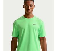 (M, Green/Silver) Nike Mens Miler Swoosh Reflective Detail T-Shirt