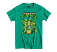 (M, Green) Teenage Mutant Ninja Turtles Unisex Adult Classic T-Shirt