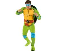 (M, Green/Yellow/Orange) Teenage Mutant Ninja Turtles Mens Deluxe Leonardo Costume