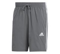 (M, Grey) Adidas Mens Essentials Chelsea Aeroready 3 Stripes Shorts