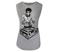 (M, Grey) Avengers Womens/Ladies Bruce Lee Gung Fu Scratch Tank Top