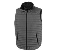 (M, Grey/Black) Result Unisex Adult Thermoquilt Gilet