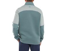 (M, Grey/Green) FootJoy Mens 2026 Thermoseries Jacquard Moisture Wicking Golf Sweater