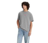 Levis Mens Baby Tab Logo Relaxed Fit T-Shirt - Grey Heather - M - Grey Heather