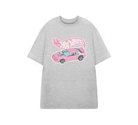 (M, Grey Marl) Hot Wheels Womens/Ladies Car Short-Sleeved T-Shirt