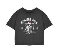 (M, Grey) Monster High Womens/Ladies Alumni Short-Sleeved Crop T-Shirt