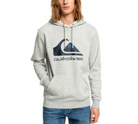(M, Grey) Quiksilver Mens Big Logo Casual Regular Fitting Pullover Hoodie