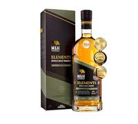 M&H Distillery | Milk & Honey Elements Range Peated Cask | Premium Israeli Single Malt Whisky 46% vol, 70cl Gift Box