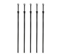 M&H Heavy Duty Telescopic Clothesline, Support Pole Washing Line Adjustable Prop, Home Garden Clothing Line Laundry Support Extendable Telescopic Clothes Line Prop, Washing Line Poles (5)