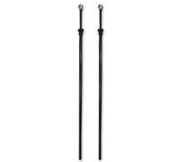 M&H Heavy Duty Telescopic Clothesline, Support Pole Washing Line Adjustable Prop, Home Garden Clothing Line Laundry Support Extendable Telescopic Clothes Line Prop, Washing Line Poles (2)