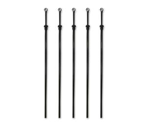 M&H Heavy Duty Telescopic Clothesline, Support Pole Washing Line Adjustable Prop, Home Garden Clothing Line Laundry Support Extendable Telescopic Clothes Line Prop, Washing Line Poles (5)