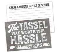 m&h invites 2026 Graduation Wishes and Advice Cards - 50 Count - Share A Memory, Advice and Wishes for Grad of Class of 2026 Party Decorations