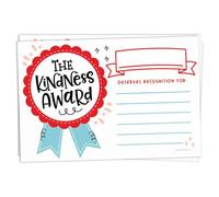 m&h invites Kindness Award Shout Out Cards From Teacher - 50 Caught Being Kind Recognition Cards, Classroom Reward Notes, Positive Behavior Incentives for Students