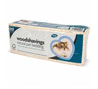 M&H Wood shavings Small Animal Bedding - Biodegradable Dust Extracted Pet Bedding for Rabbits Hamsters Guinea Pigs Gerbils Mice & Chinchillas Natural Odour Control Wood Shavings Substrate