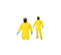 Wicked Costumes Mens Hazmat Suit Fancy Dress Costume - Yellow Lab & Scientist Outfit for Halloween, Parties & Events - Medium