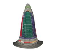 M Halloween Hooded Cape school math Print for Adults - Unisex Costume Accessory for Parties, Carnivals, and More