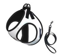 M Harness I Love Penguins Print Vest for Small Dogs and Cats | Light Puppy Breathable Mesh Reflective Training Walking Adjustable Circumference Cat Comfort