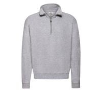 Fruit of the Loom Men's Classic Quarter Zip Sweatshirt in Grey | Size: Medium Fruit Of The Loom Grey M