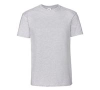 (M, Heather Grey) Fruit Of The Loom Mens Ringspun Premium T-Shirt