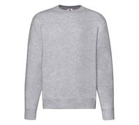 Premium Drop Shoulder Sweatshirt Fruit Of The Loom Grey M